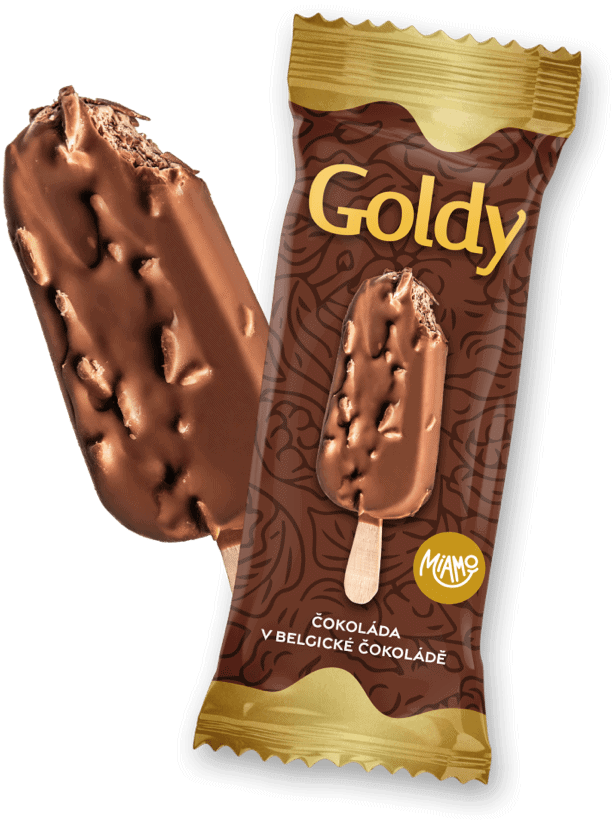 GOLDY čokoláda <br>v belgické čokoládě