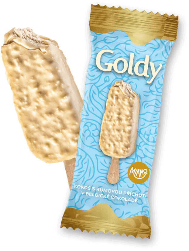 GOLDY Kokos s rumovou <br>příchutí v belgické <br>čokoládě